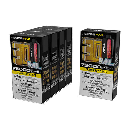 Viscore MAX disposable-Cranberry Grape-[FED](4PCS/CTN)